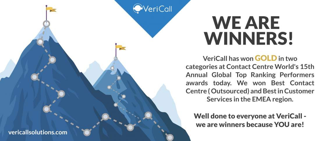 VeriCall goes for Gold - and gets it..TWICE!