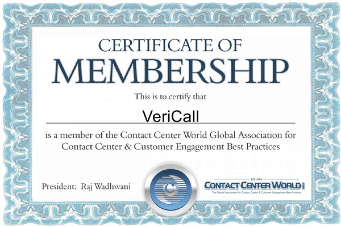 Contact Centre World Membership renewed