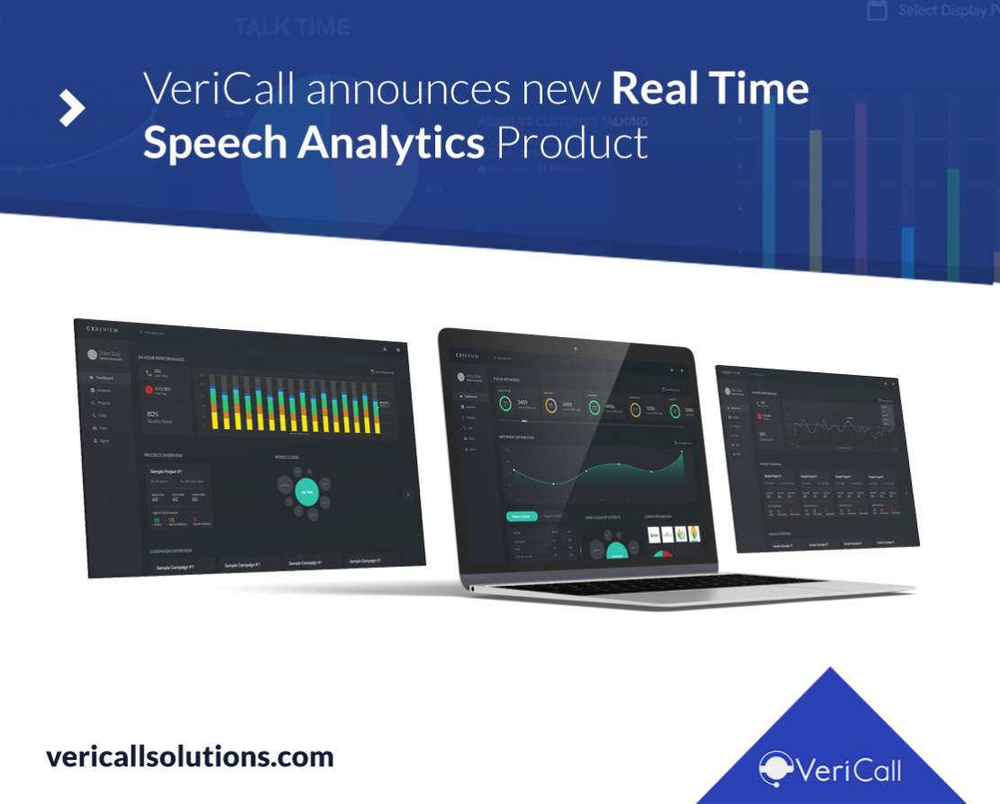 VeriCall announces new Real Time Speech Analytics Product